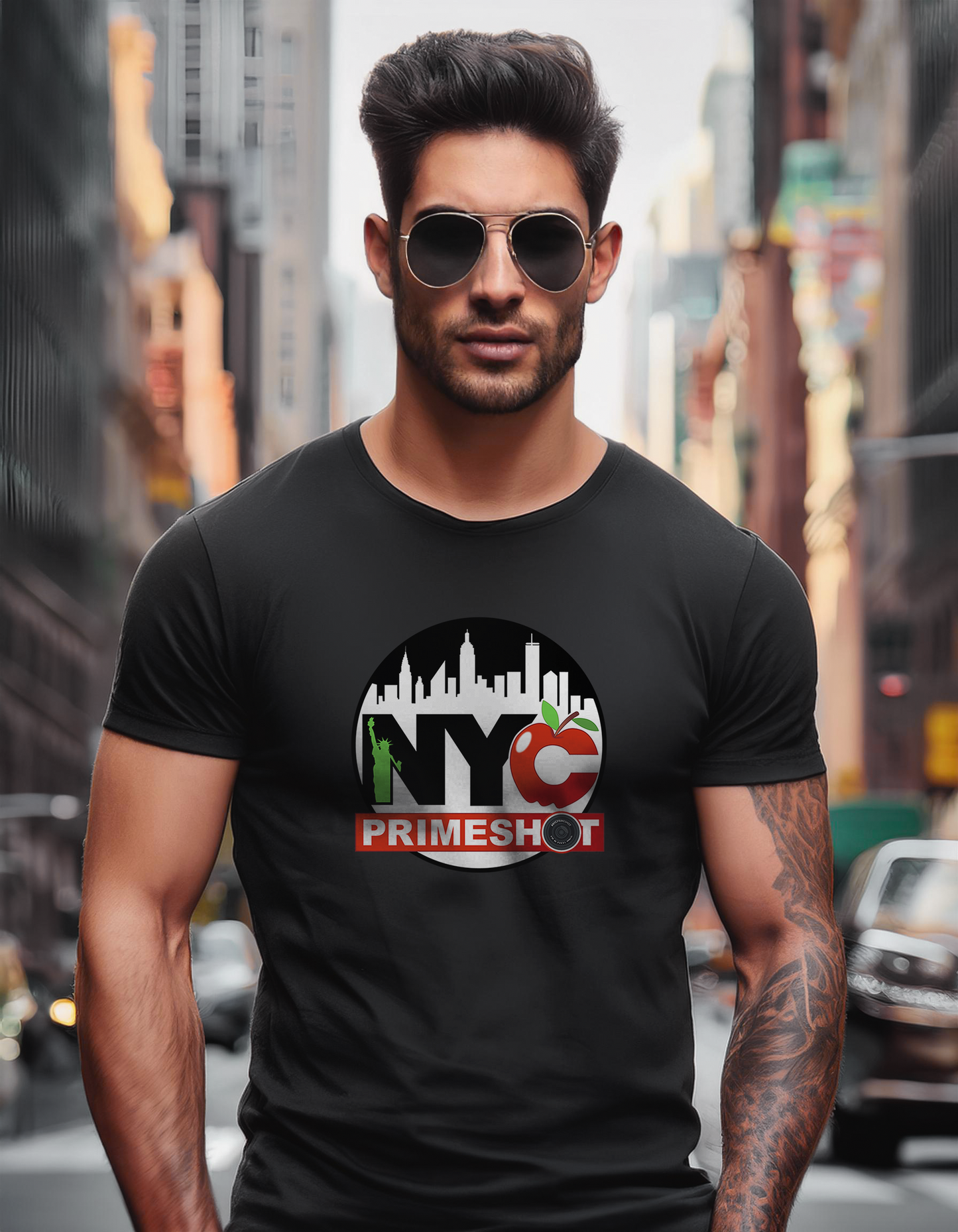 Bright & Bold NYCPrimeShot T-Shirt - Black