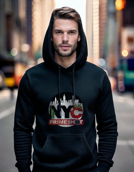 Bright & Bold NYCPrimeShot Hoodie – Black