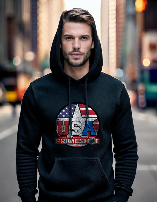 USAPrimeShot Hoodie – Bold Style & Comfort - Black