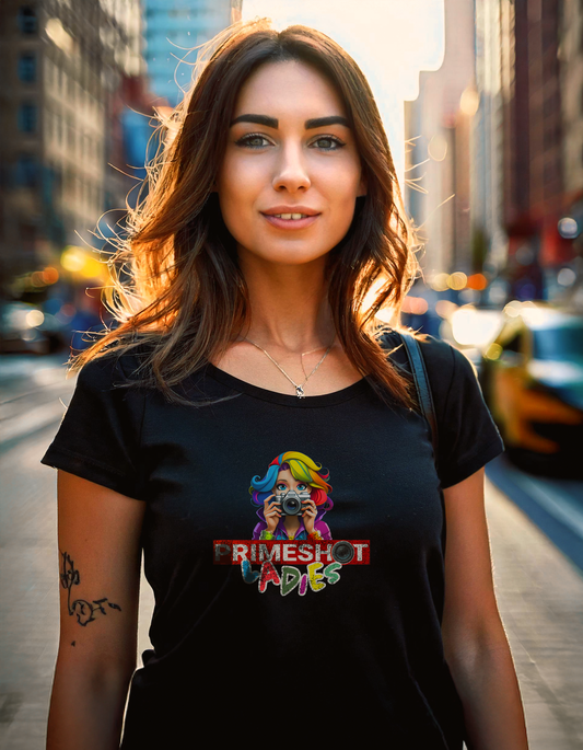 PrimeShotLadies Exclusive T-shirt - Black or White